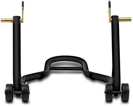 ConStands Mover II Racing - Motorrad Montageständer für KTM 690 Duke Schwarz matt Hinten Rangierhilf