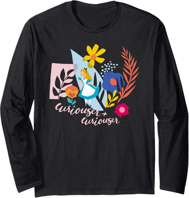 Disney Alice in Wonderland Curiouser & Curiouser Cutouts Langarmshirt