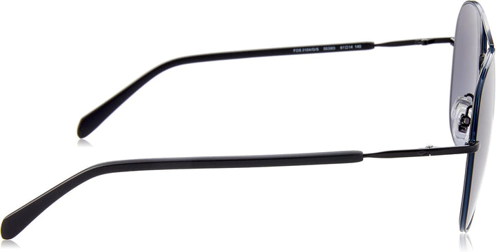 Fossil Unisex Sunglasses 61 003/9o Matt Black, 61 003/9o Matt Black