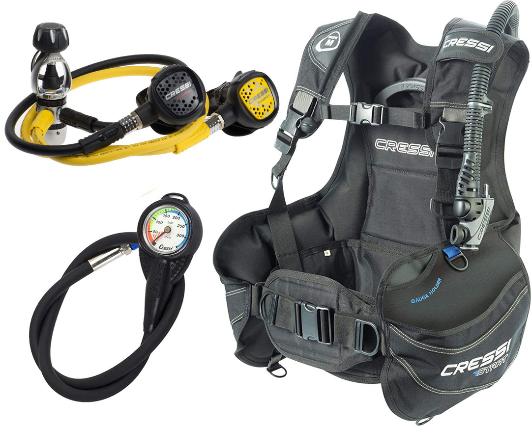 Cressi Tauch Start Scuba Diving Set - Cressi: Italian Quality Since 1946 INT XL, INT XL
