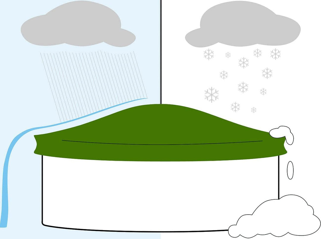 infactory Poolkissen Winter: 8er-Set aufblasbare Luftkissen mit Ösen für Pool-Abdeckplanen (Poolkiss