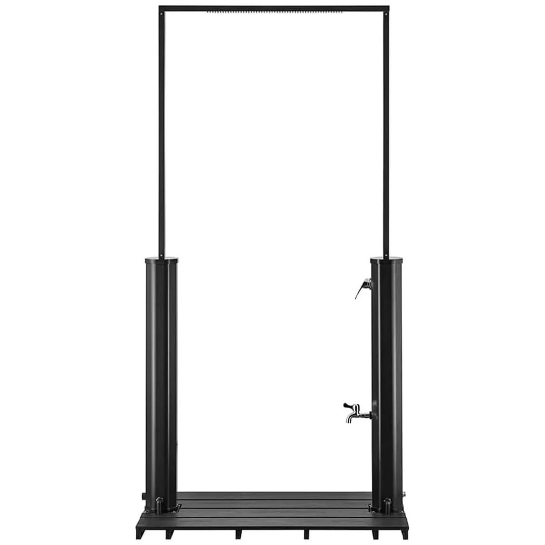 EGO INTERIORS Premium Design | Solar-Dusche für Garten und Pool, Wasserfall-Duschkopf, 40 L Kapazitä