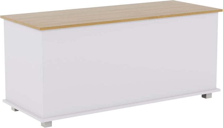 Vida Designs Arlington Spielzeugkiste aus Holz, weiss, mit Deckel, Decken und Decken, für Kinder, We