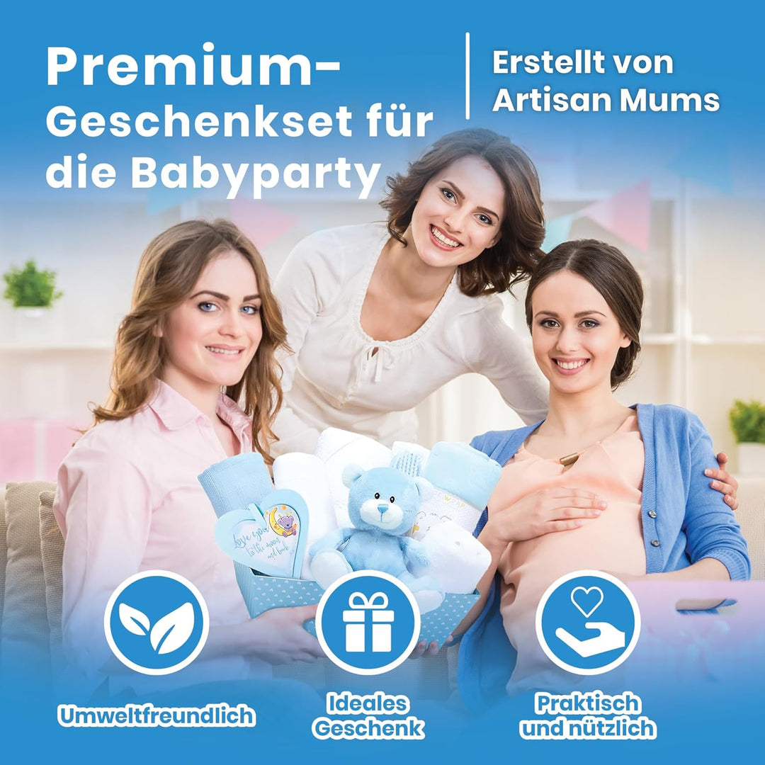 Baby Box Shop – 14 Babygeschenke zur Geburt Junge, ideal für Babypartys, Geschenke für Babypartys, m