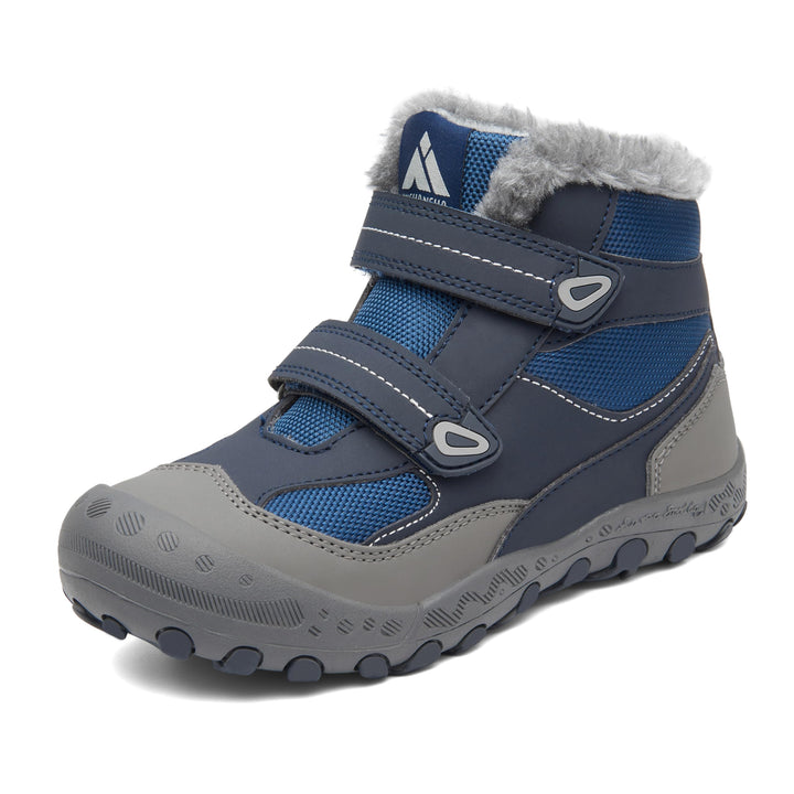 Mishansha Kinder Outdoor Winterschuhe Warm Gefüttert Winterstiefel, Gr.24-38 38 EU Denim Blau, 38 EU