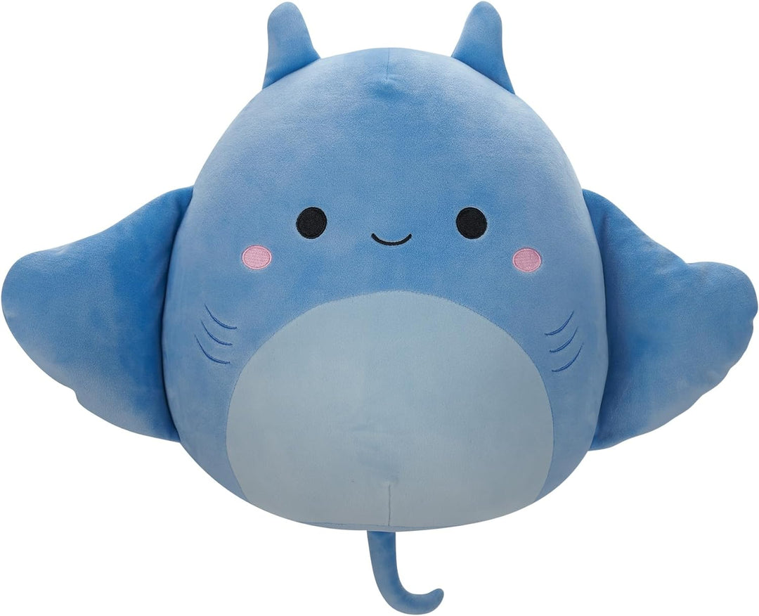 Squishmallows SQCR05429 - Lux der Mantarochen 30 cm, offizielles Jazwares Plüsch, superweiches Kusch