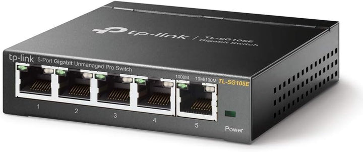 TP-Link TL-SG105E 5-Ports Gigabit Easy Smart Managed Netzwerk Switch mit TP-Link TL-SG105 5-Ports Un