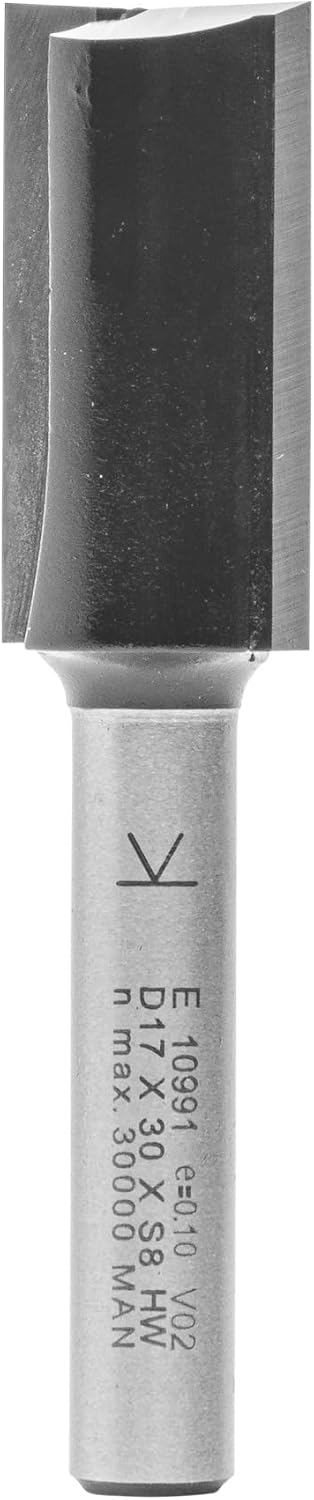 ENT 10991 Nutfräser HW, Schaft (S) 8 mm, Durchmesser (D) 17 mm, NL 30 mm, SL 40 mm, GL 70 mm, mit Ha