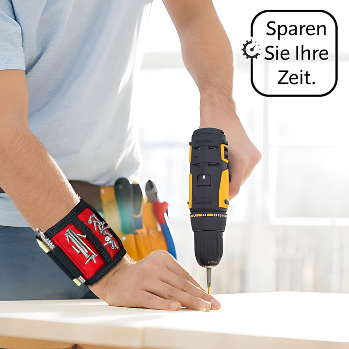 Geschenke für Männer, Magnetarmband Handwerker 2024 inkl. Magnetstab und Bleistift zum Halten von Sc
