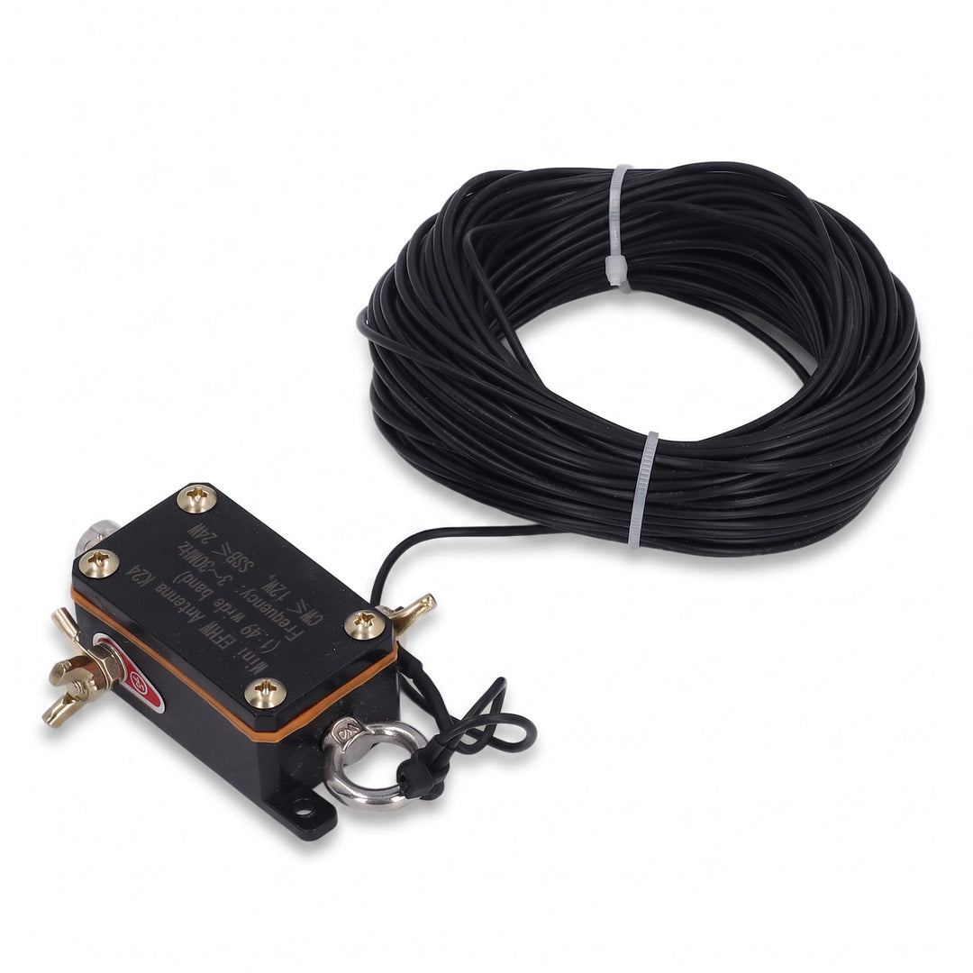 Tragbare HF-End-Fed-Antenne, 1:49 Balun Short Pocket End-Fed-Radioantenne, 3-30 MHz FE8 CW SSB End-F