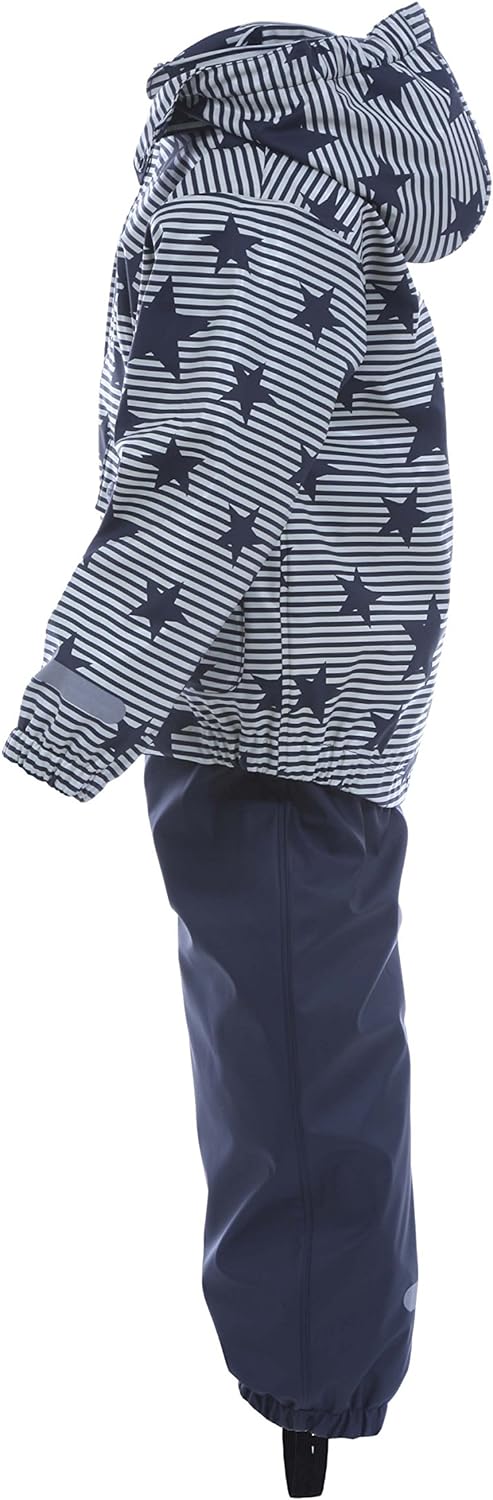 TICKET TO HEAVEN Unisex Anzug Regenanzug 2tlg. Gummi Dfj m. Abnhe, Blau (Total Eclipse 3000), 86