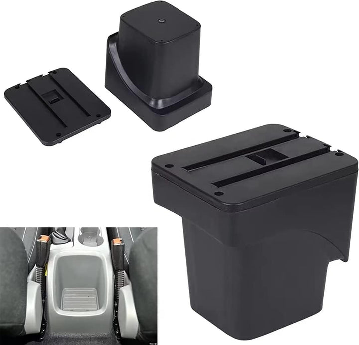 Doppelschicht Armlehne Box Für Ford Focus 2 Mk2 2005-2011 Mittelkonsole Aufbewahrungsbox mit Cup Hal