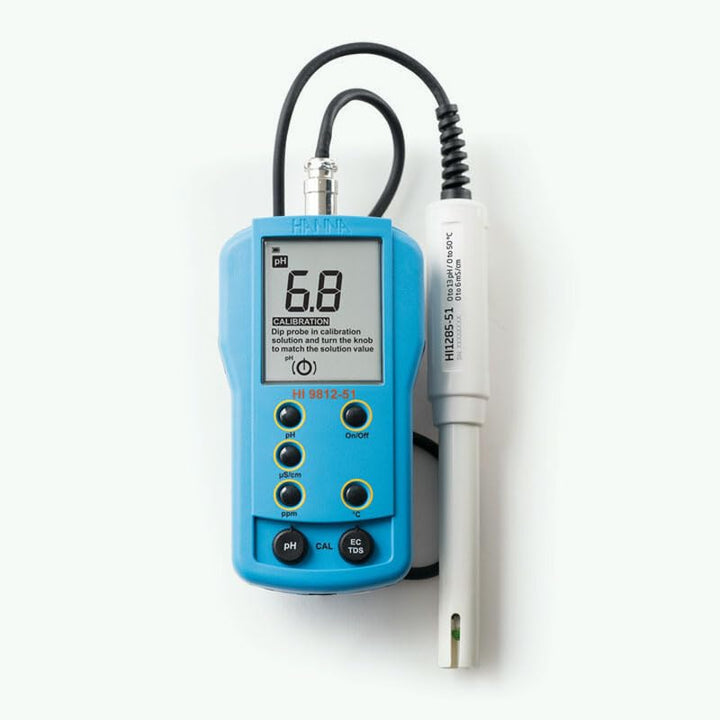 Hanna HI9812-51 Multiparameter-Messgerät pH/EC/TDS/°C – EC bis 1990 µS/cm