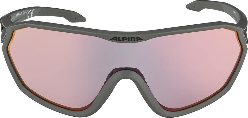 ALPINA S-WAY QV - Kontrastverstärkende, Selbsttönende & Beschlagfreie Sport- & Fahrradbrille Mit 100