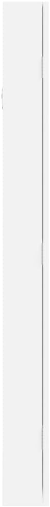 vidaXL Schmuckschrank mit Spiegel Wandmontage Weiss 37,5x10x106 cm 37.5 x 10 x 106 cm Weiss, 37.5 x