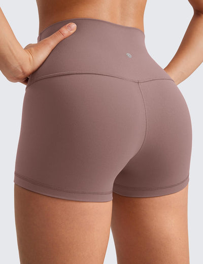 CRZ YOGA Damen Butterluxe Kurze Sporthose Laufshorts Sommer Radlerhose High Waist Yoga Fitness Short