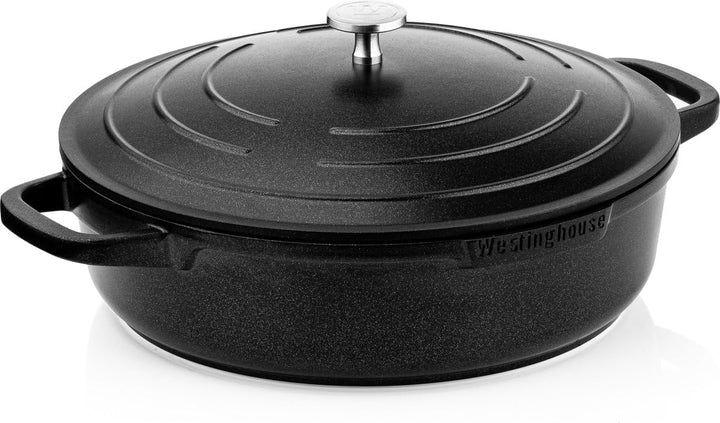 Westinghouse PERFORMANCE SERIES Schmorpfanne mit Deckel, Grosse Bratpfanne 32 cm für Induktion & all
