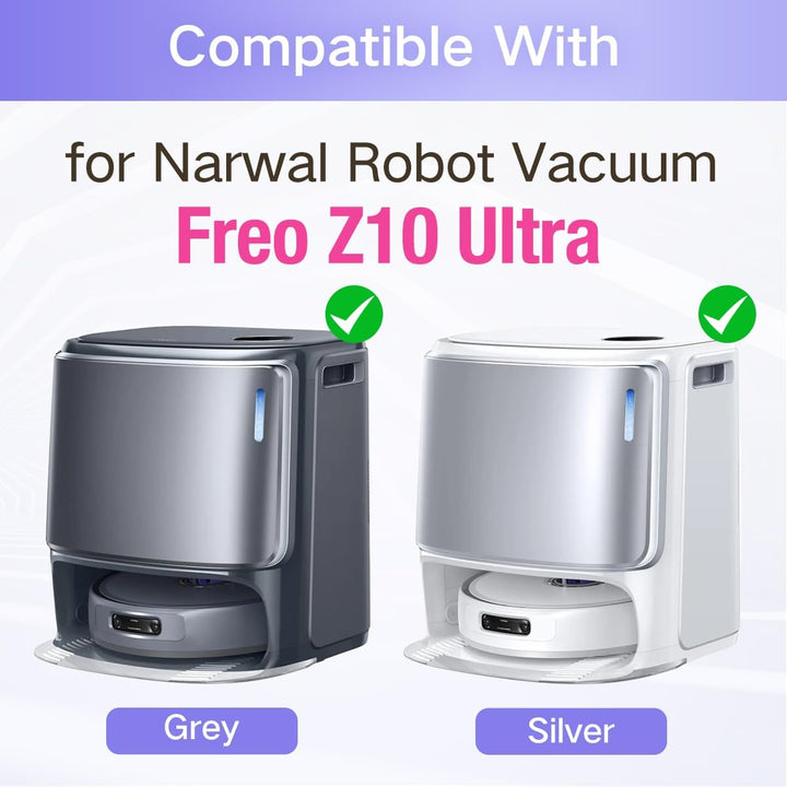 HomeTimes Ersatzteile Kompatibel mit Narwal Freo Z10/ Z10 Ultra Saugroboter Zubehör mit 1 Gummibürst