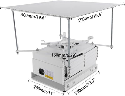 LENJKYYO Beamer Projektor Elektrischer Deckenhalterung Halterung Fernbedienung Elektrische Deckenhal