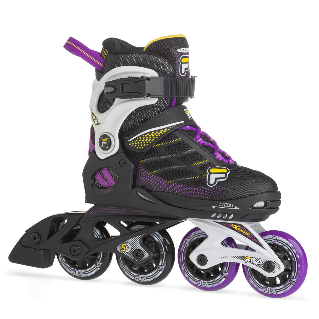FILA SKATES 010622185 WIZY G Inline Skate Kid M 32-35 BLACK/YELLOW/MAGENTA, M 32-35 BLACK/YELLOW/MAG