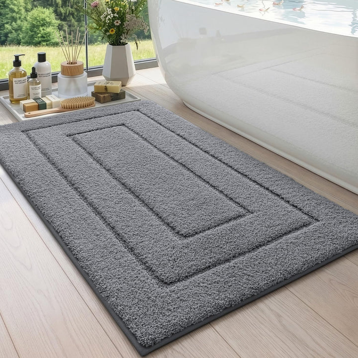DEXI Badteppich rutschfeste,weicher Badezimmerteppich Wasserabsorbierend Badematte maschinenwaschbar