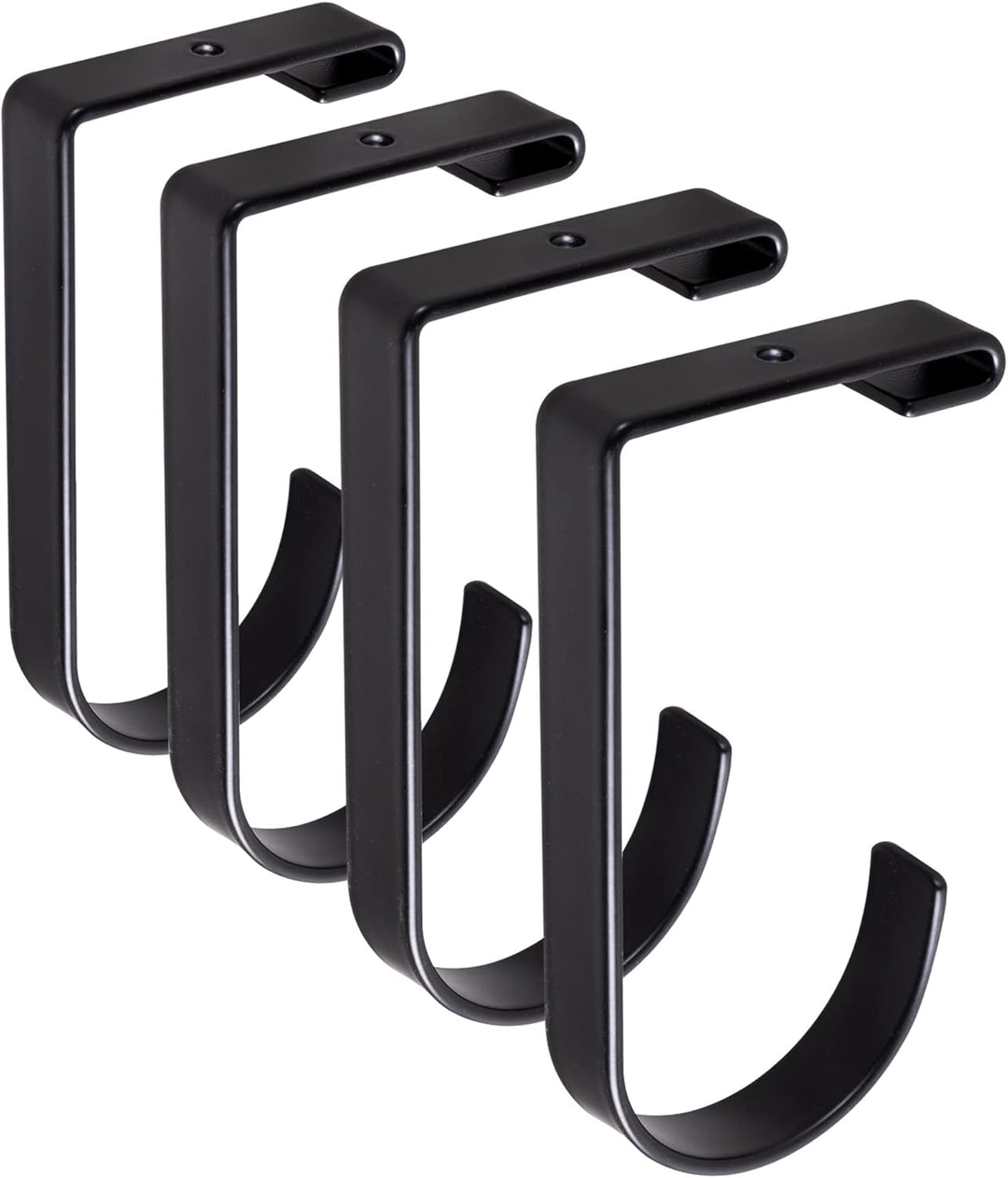 4 Stück Heavy Duty Add-On Flat Hook Zubehör für Garagendecken- und Wandaufbewahrung, legierter Stahl