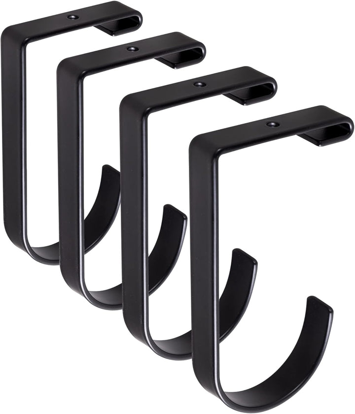 4 Stück Heavy Duty Add-On Flat Hook Zubehör für Garagendecken- und Wandaufbewahrung, legierter Stahl