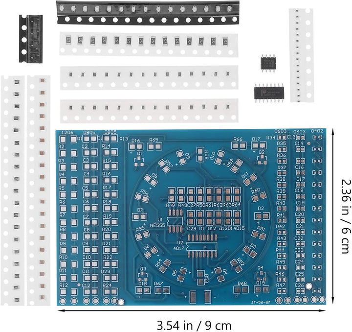 Toyvian Mikrolötset für Elektronische Bauteile mit 125 Komponenten und 274 Lötstellen Pcb Material z