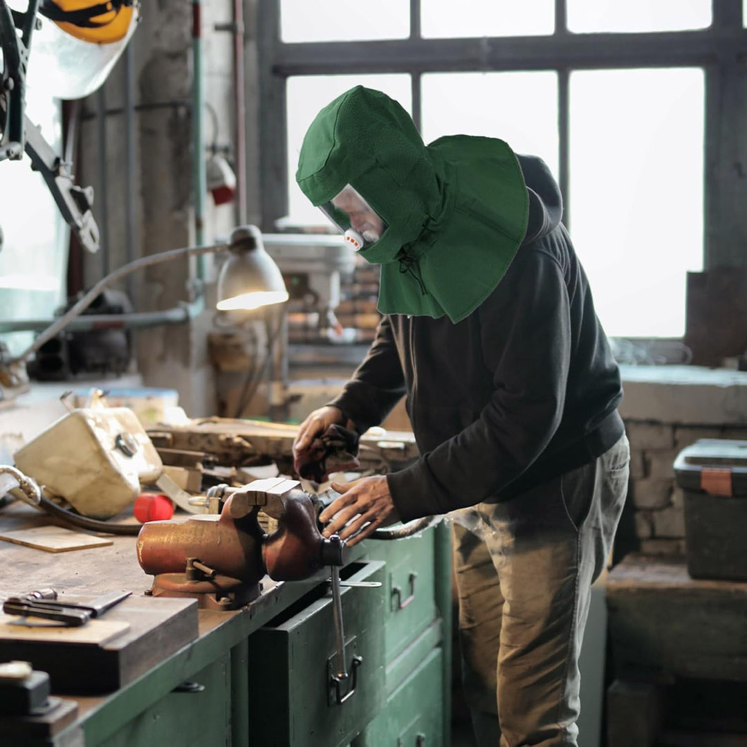 iplusmile Sandstrahlen Haube Schleif Sandstrahler Kappe Wind Anti Tool Cut/Scratch/Wärme Beständig H