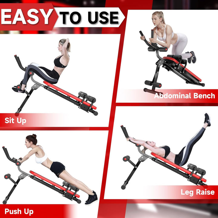 Bauchtrainer Faltbare Sit-Up-Bank, Bauchmuskeltrainer für Armtrainer Bauchtrainer Beintrainer und Rü