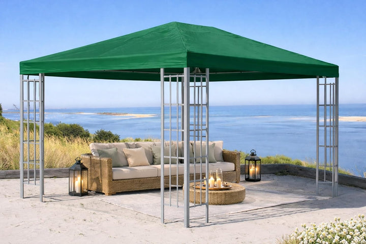 QUICK STAR Ersatzdach für Rank Pavillon 3x4m Grün Ersatzbezug Pavillondach