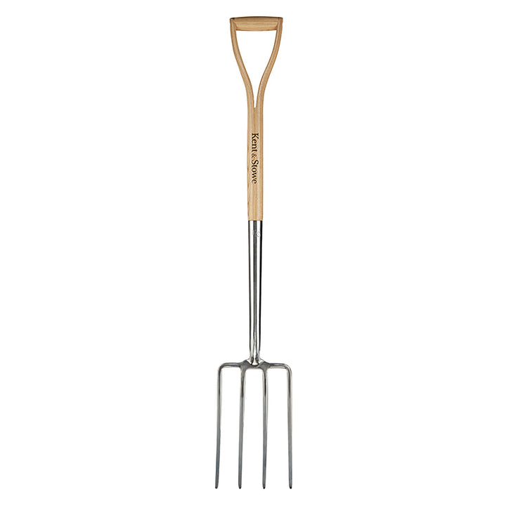 Kent & Stowe Spatengabel – Garten-Forke zum Umgraben aus Edelstahl, für grosse Bodenflächen, Heugabe