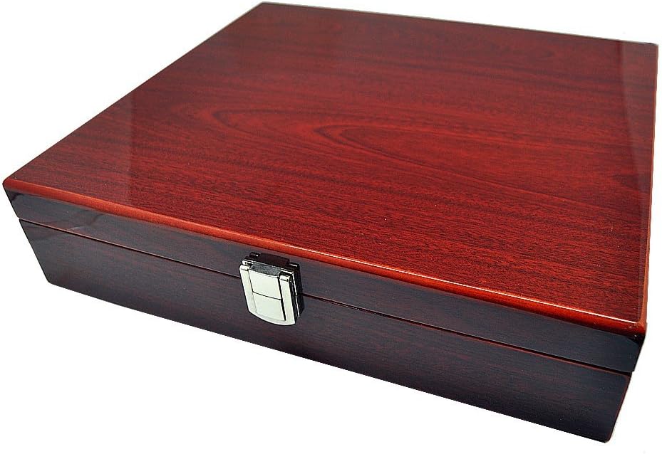 Aufbewahrungsbox 10 Uhren Uhrenbox 8-fach lackiert Palisander 10221