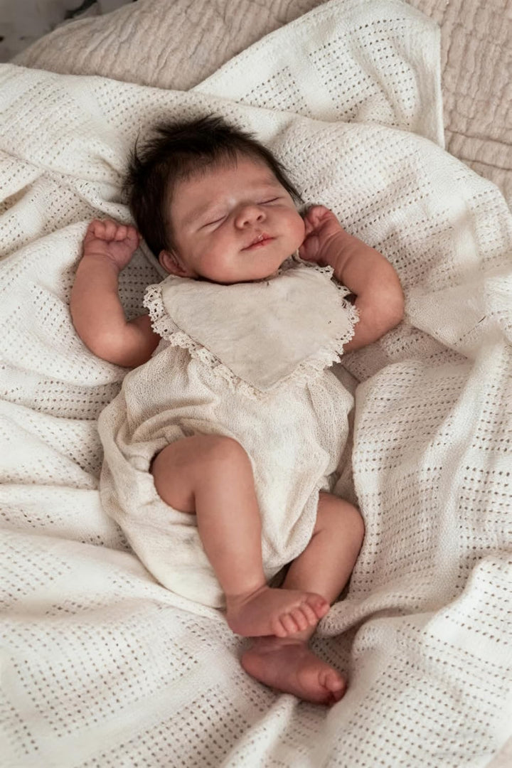 Zero pam Reborn Baby Vollsilikon Lebensecht-48CM Silikon Baby Mädchen, Babypuppen Wie Echt, Reborn P