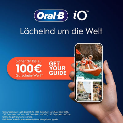 Oral-B iO Series 8 Elektrische Zahnbürste/Electric Toothbrush, 2 Aufsteckbürsten, 6 Putzmodi für Zah