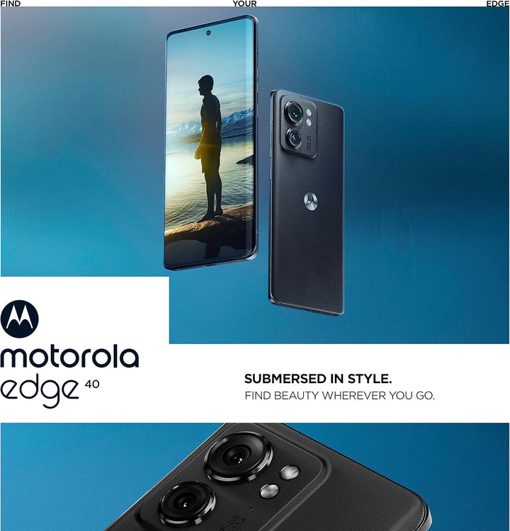 Motorola Moto Edge 40 5G Dual Sim 8/256GB Eclipse Black Schwarz, Schwarz