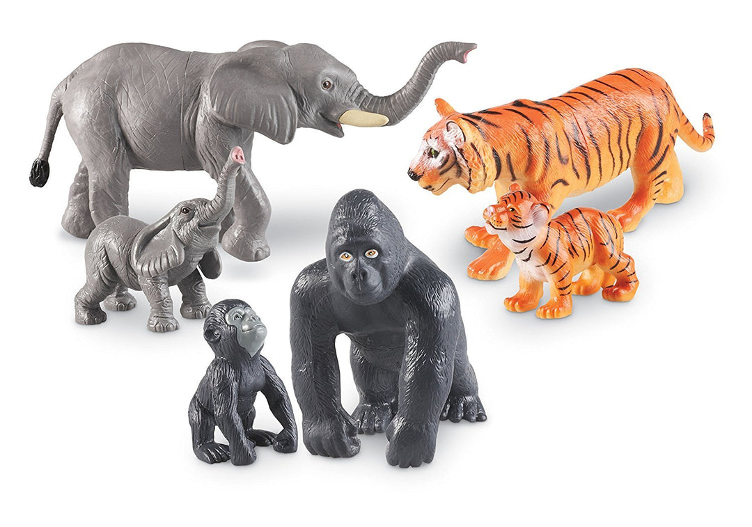 Learning Resources Grosse Urwaldtiere – Tiermütter und Tierbabys Dschungel, Dschungel