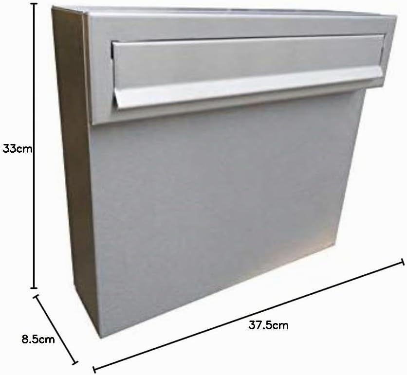 A-050 Edelstahl Zahn Genomwurf Briefkasten ohne Namensschild – LETTERBOX24.de