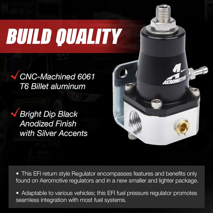 Aeromotive 13129 Regler, EFI Bypass, verstellbar (2) -6 Einlässe, (1) -6 Bypass