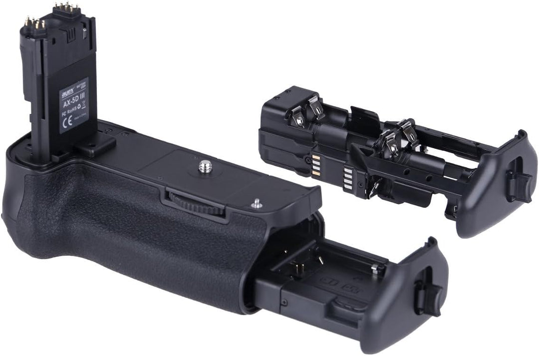 ayex Batteriegriff Passend für Canon EOS 5D Mark III 5DS 5DSR ähnlich BG-E11 100% Kompatibilität Akk