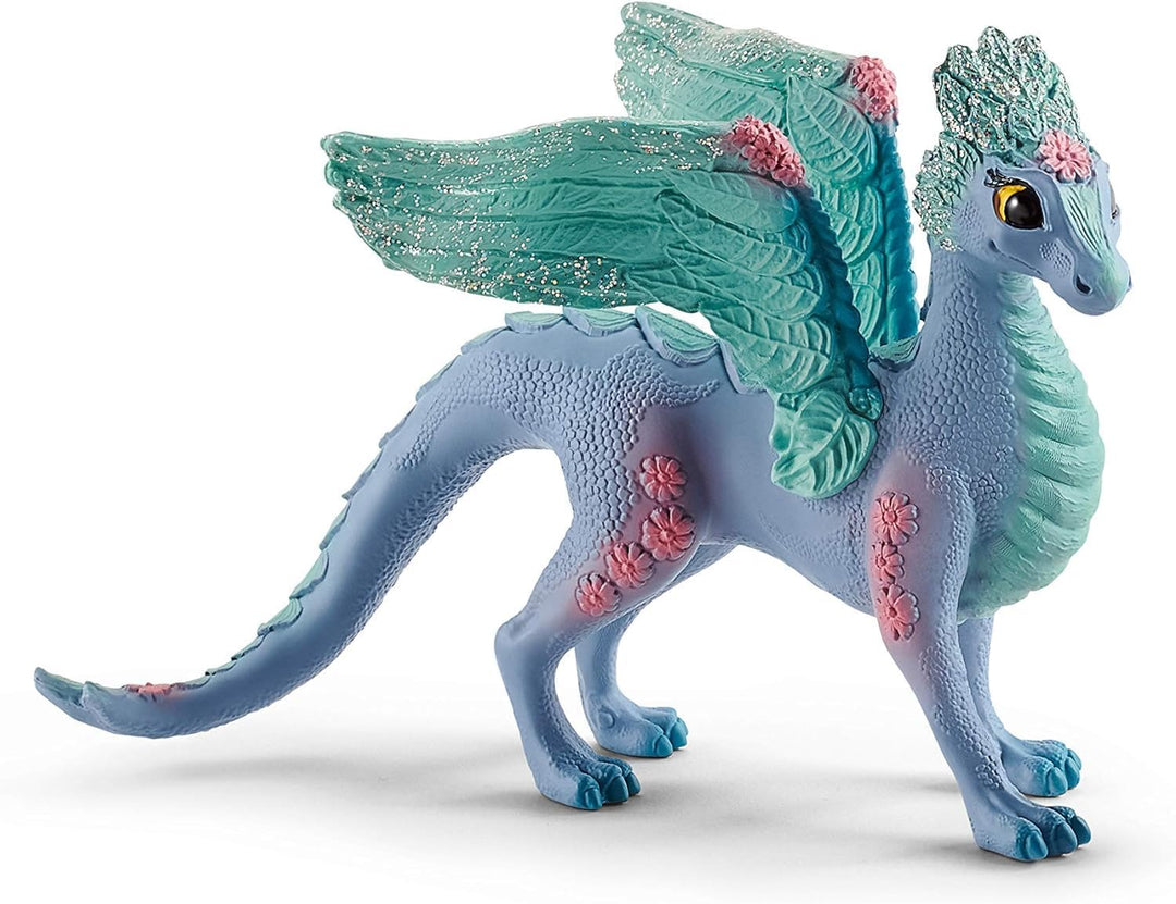 schleich BAYALA 70592 Fliegende Blumen-Drachenmutter und Babydrache Spielset - Drache Mutter und Dra