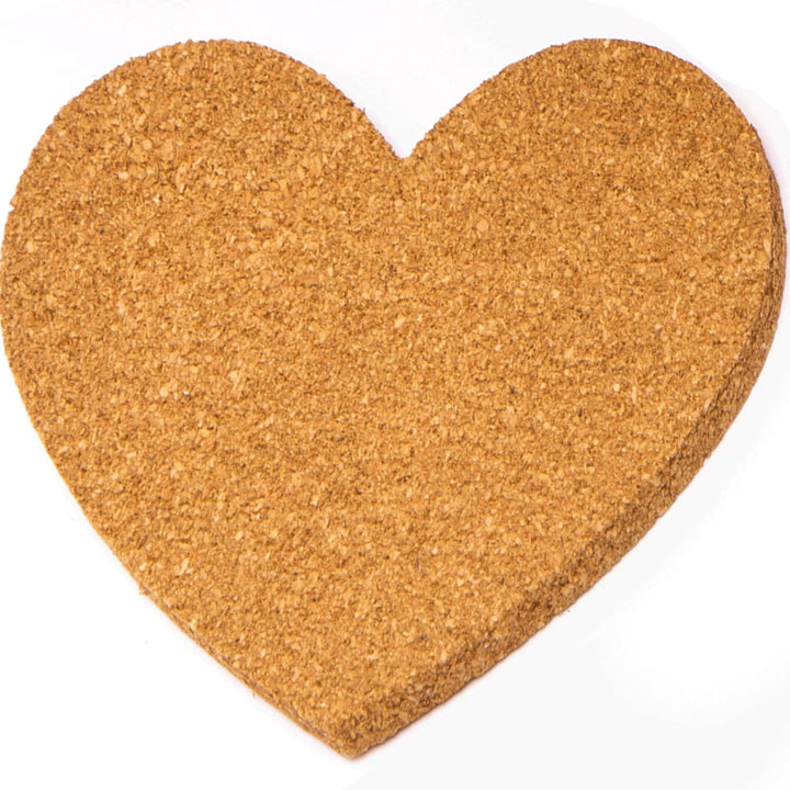 Baker Ross Grosspackung Kork-Untersetzer „Herz“ (30 Stück) – Bastelidee zum Valentinstag oder Mutter