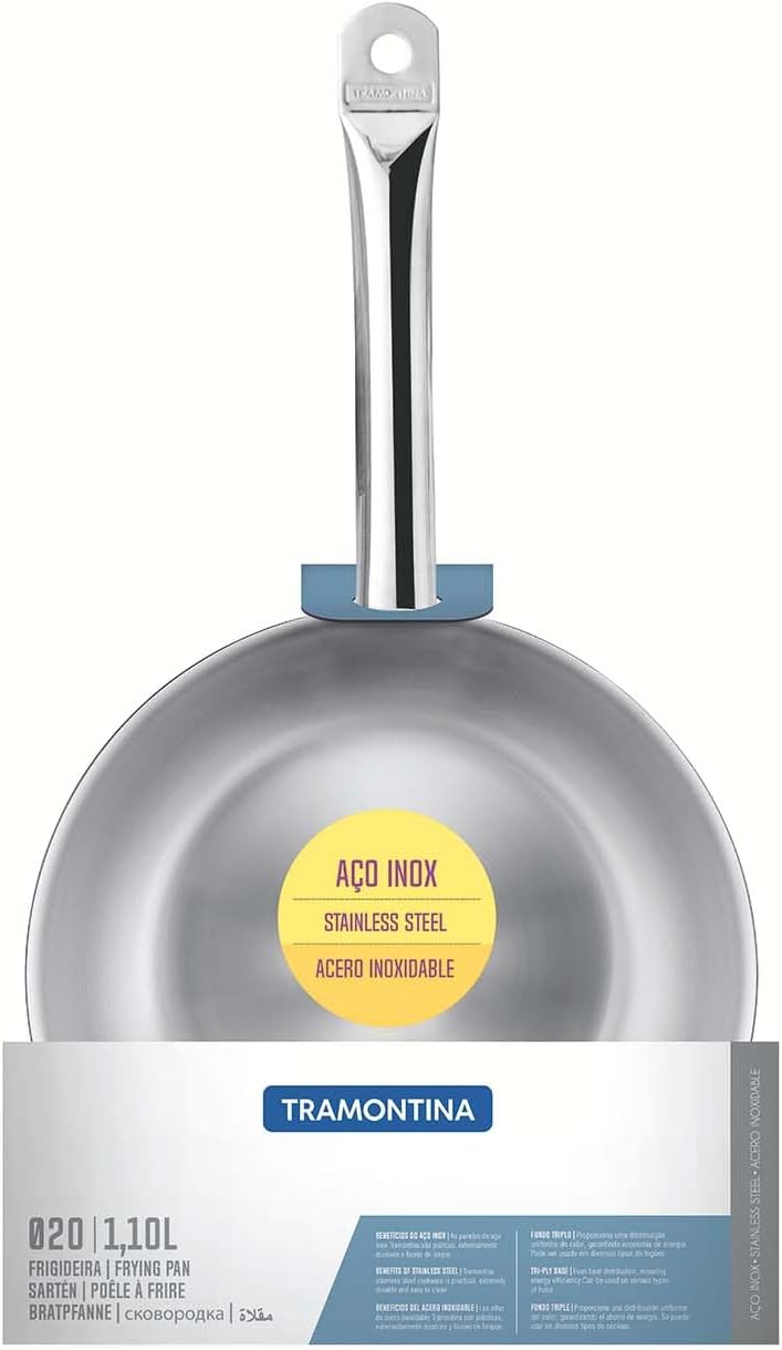 Tramontina PROFESSIONAL Bratpfanne, 20 cm ohne Antihaftbeschichtung 20 cm, ohne Antihaftbeschichtung