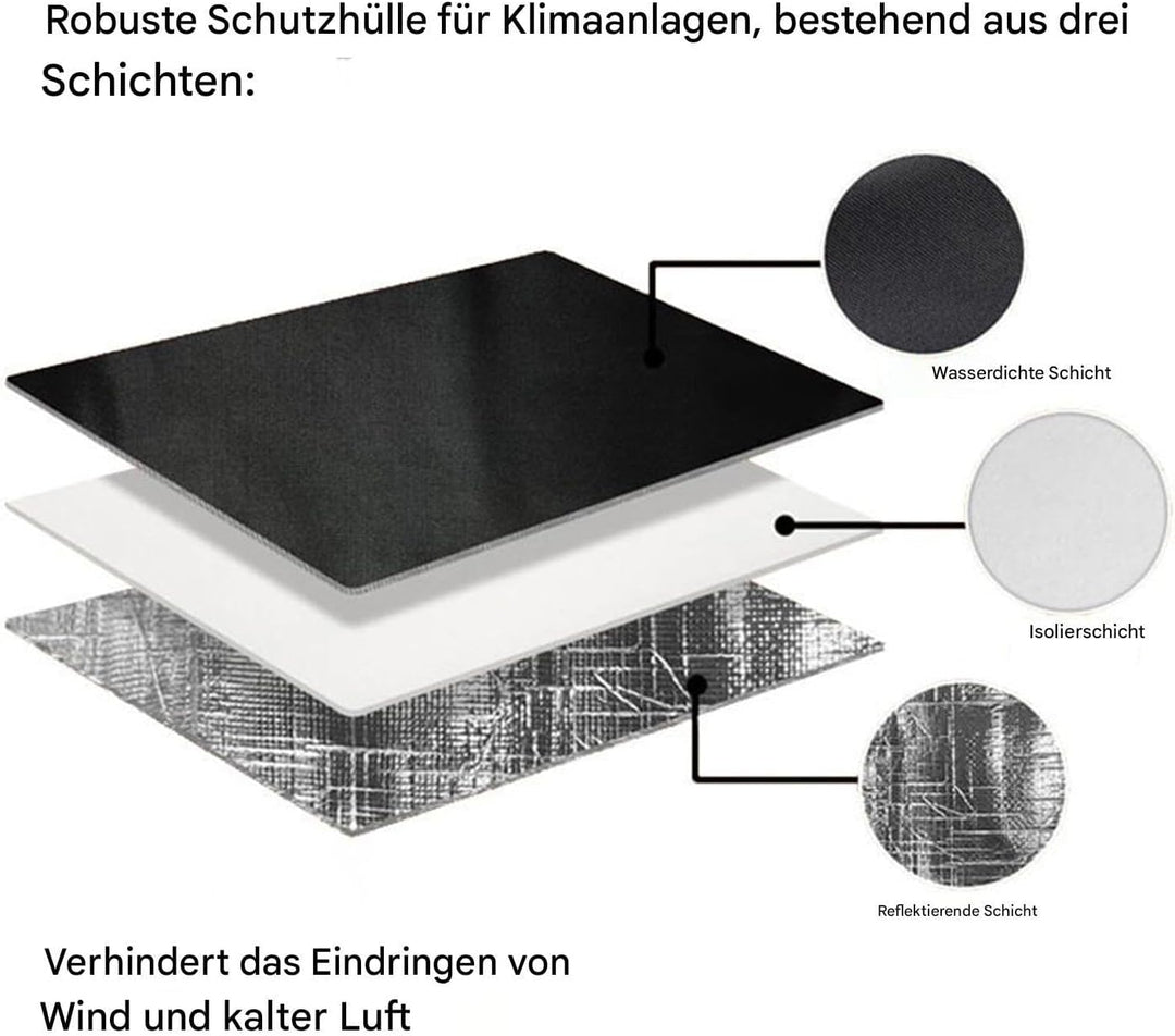 Klimaanlagen-Abdeckung Für Aussengeräte Winter | Outdoor AC Abdeckung Wasserdicht - mit verstellbare