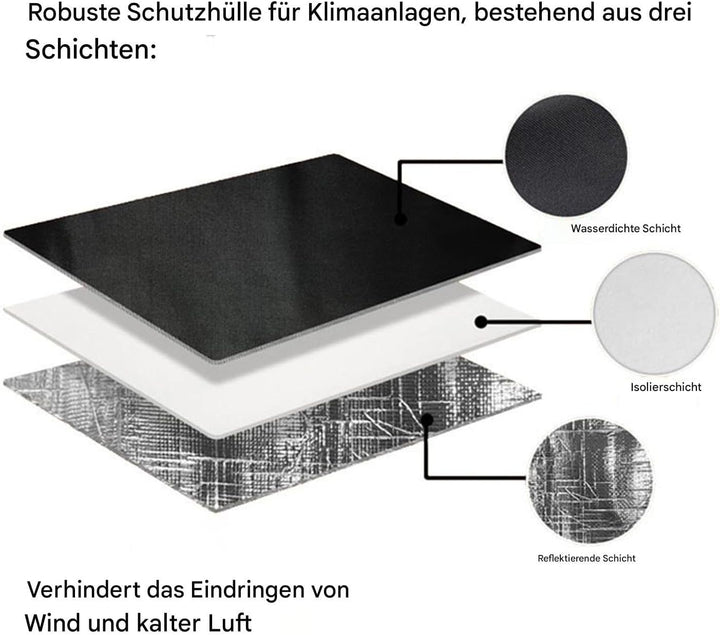 Klimaanlagen-Abdeckung Für Aussengeräte Winter | Outdoor AC Abdeckung Wasserdicht - mit verstellbare