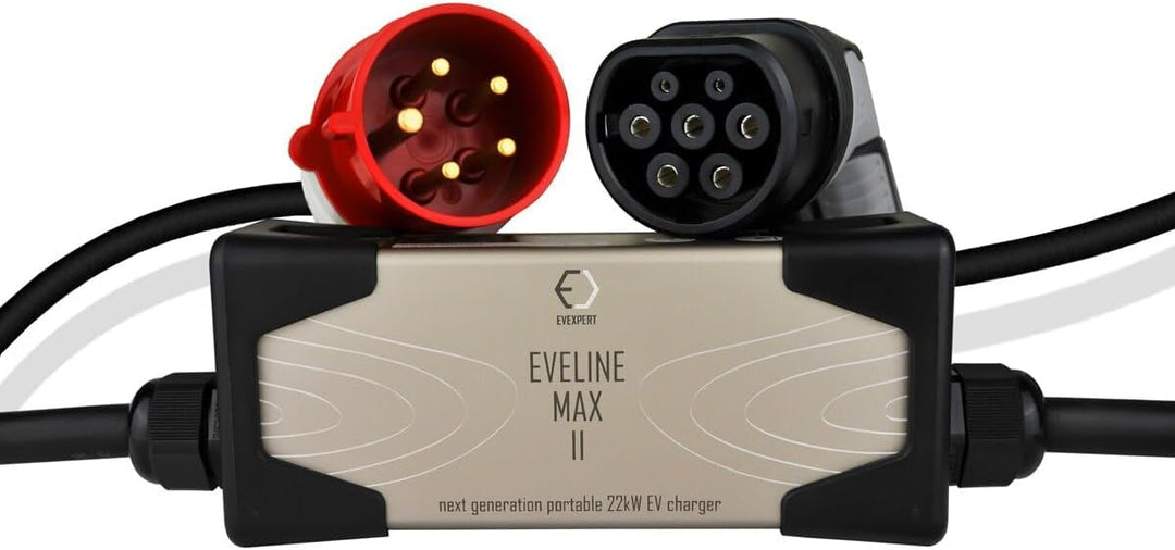 Typ 2 Ladekabel Schuko, Eveline Max I/II, 3,7-22kW Smart EV Ladegerät und Mobile Ladestation für Ele