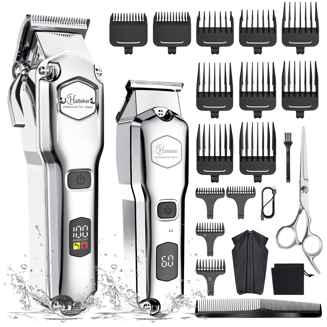 Hatteker Haarschneidemaschine Profi akku Haarschneider Herren Haartrimmer Langhaarschneider Herren B