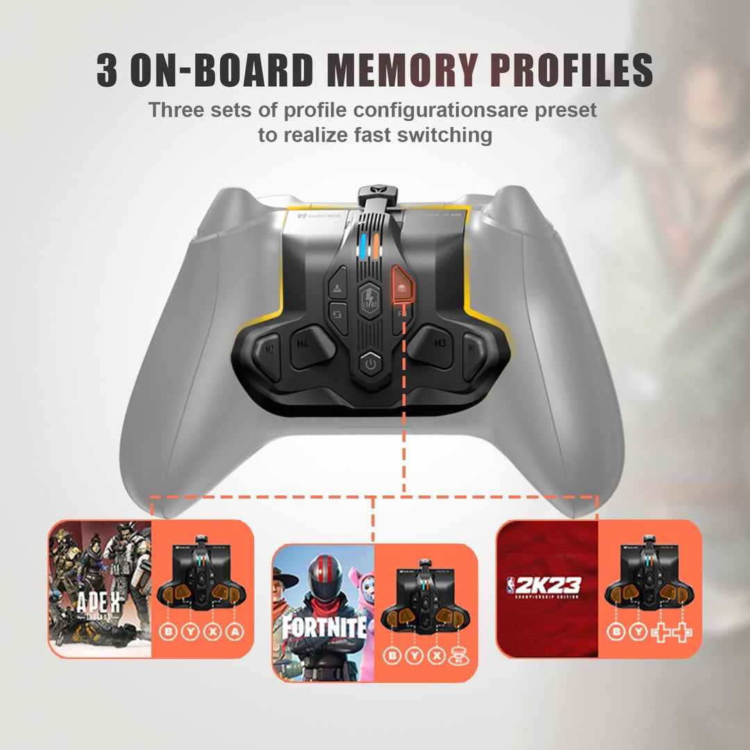 Paddles für Xbox Series S/X Controller,Rücktasten Ansatzstück mit 4 Paddeln kompatibel mit Xbox Seri