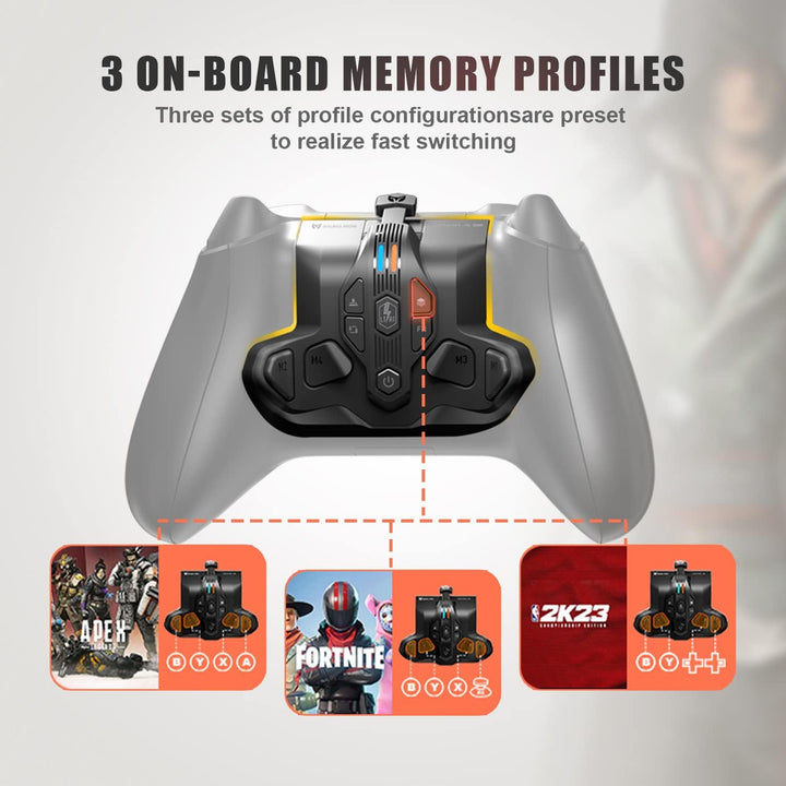 Paddles für Xbox Series S/X Controller,Rücktasten Ansatzstück mit 4 Paddeln kompatibel mit Xbox Seri