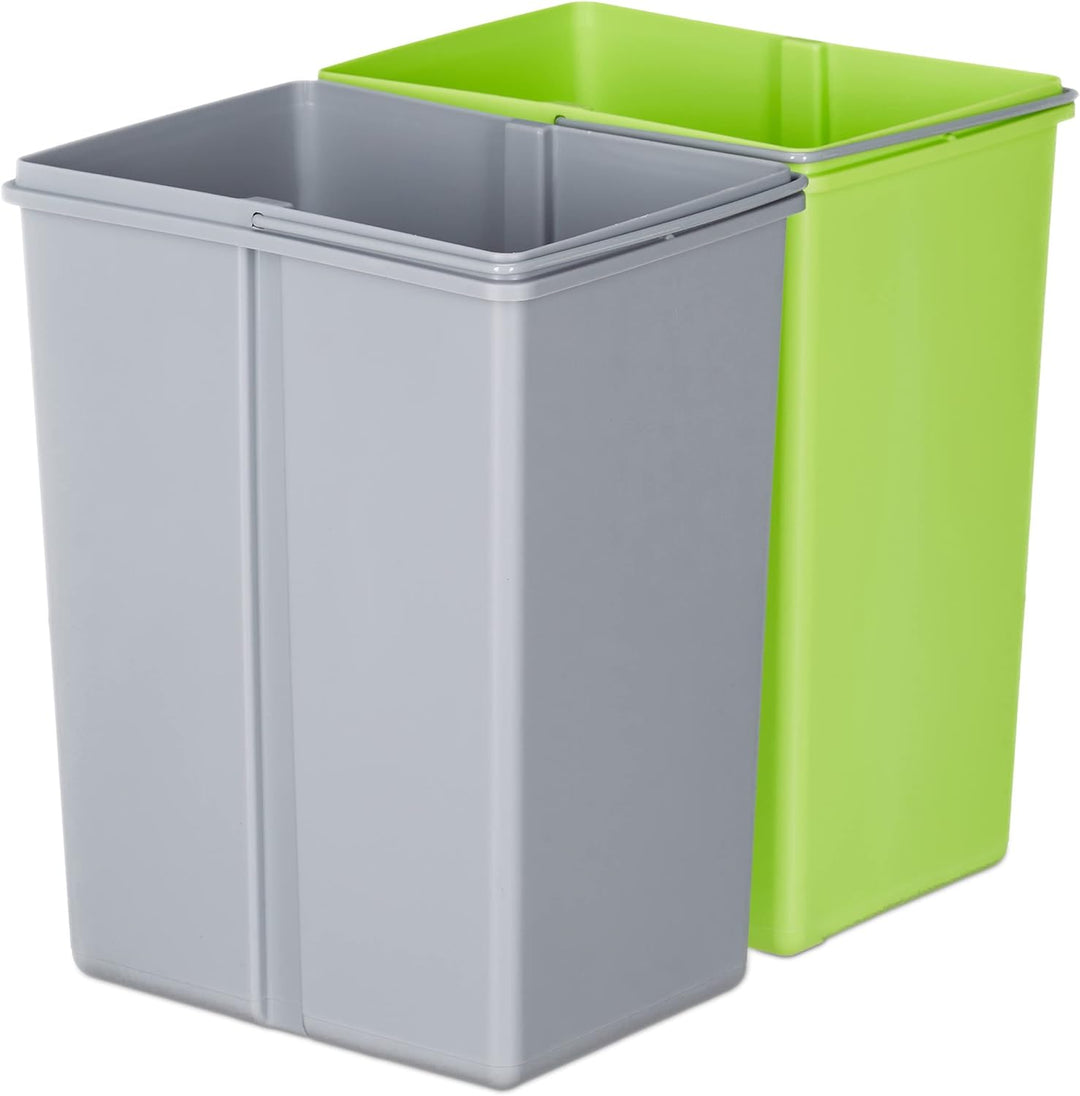 Relaxdays Mülltrennsystem 3 fach, mit Bewegungssensor, 60 L, ausziehbar, Edelstahl, HBT: 74,5 x 42 x